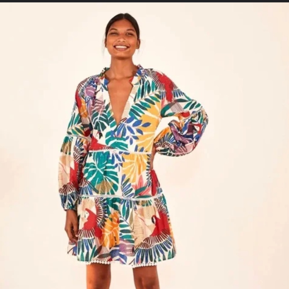 Farm Rio long sleeve dress